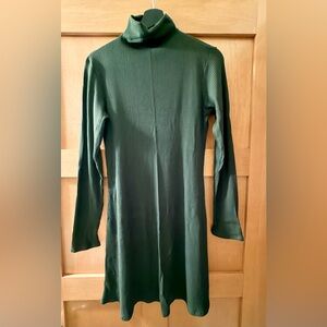 Amour Vert Forest Green Ribbed Minidress